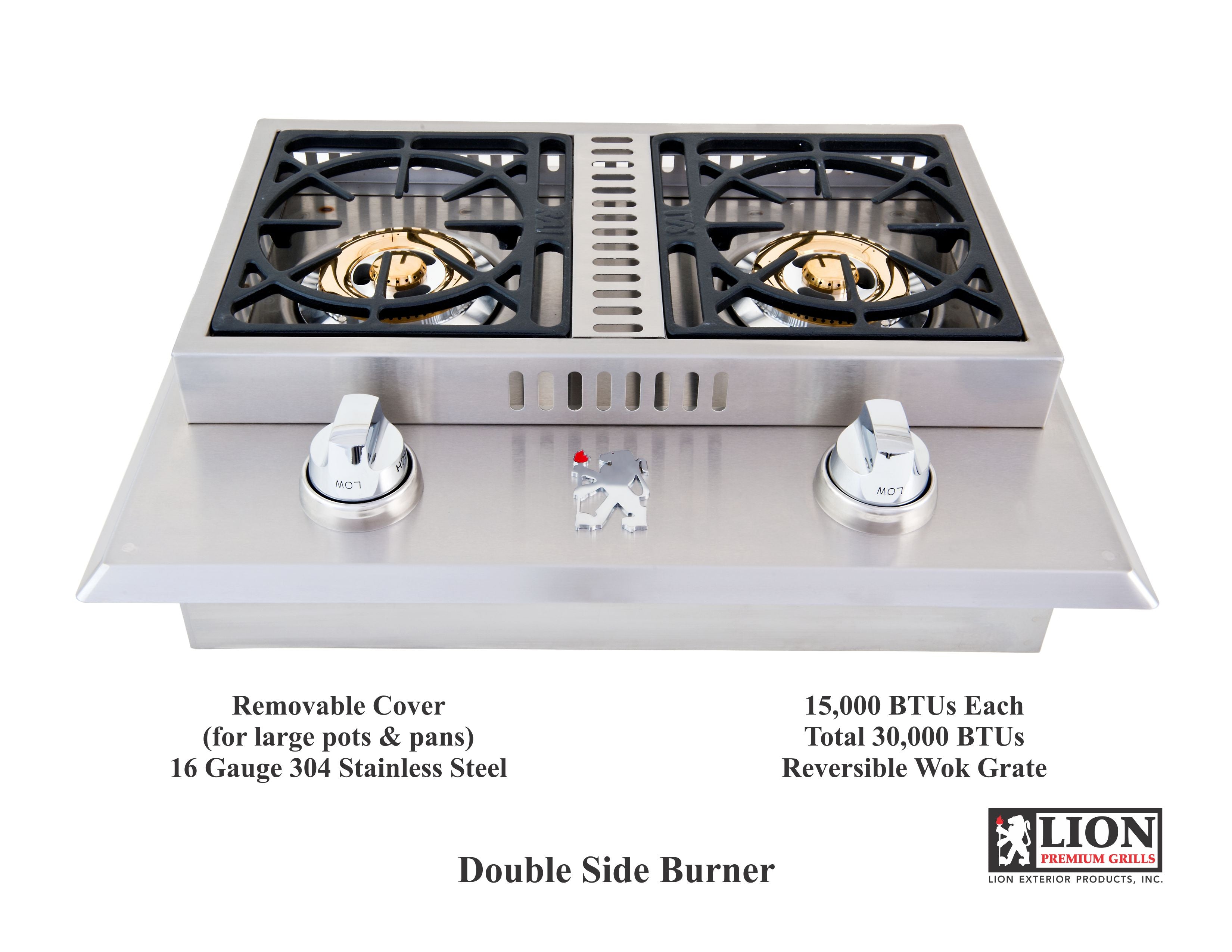 Double Side Burner 26 3/4" x 20 1/2"